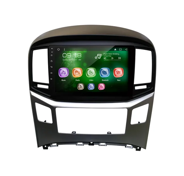 

Allways 9" IPS Screen Android 9.0 Octa-core Ram 2GB Rom 32GB Car Multimedia for Hyundai H1 2015- Auto AC with 2.5D Touch Screen