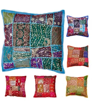 

Cushion 40 cm Patchwork - Cotton- Various Colors