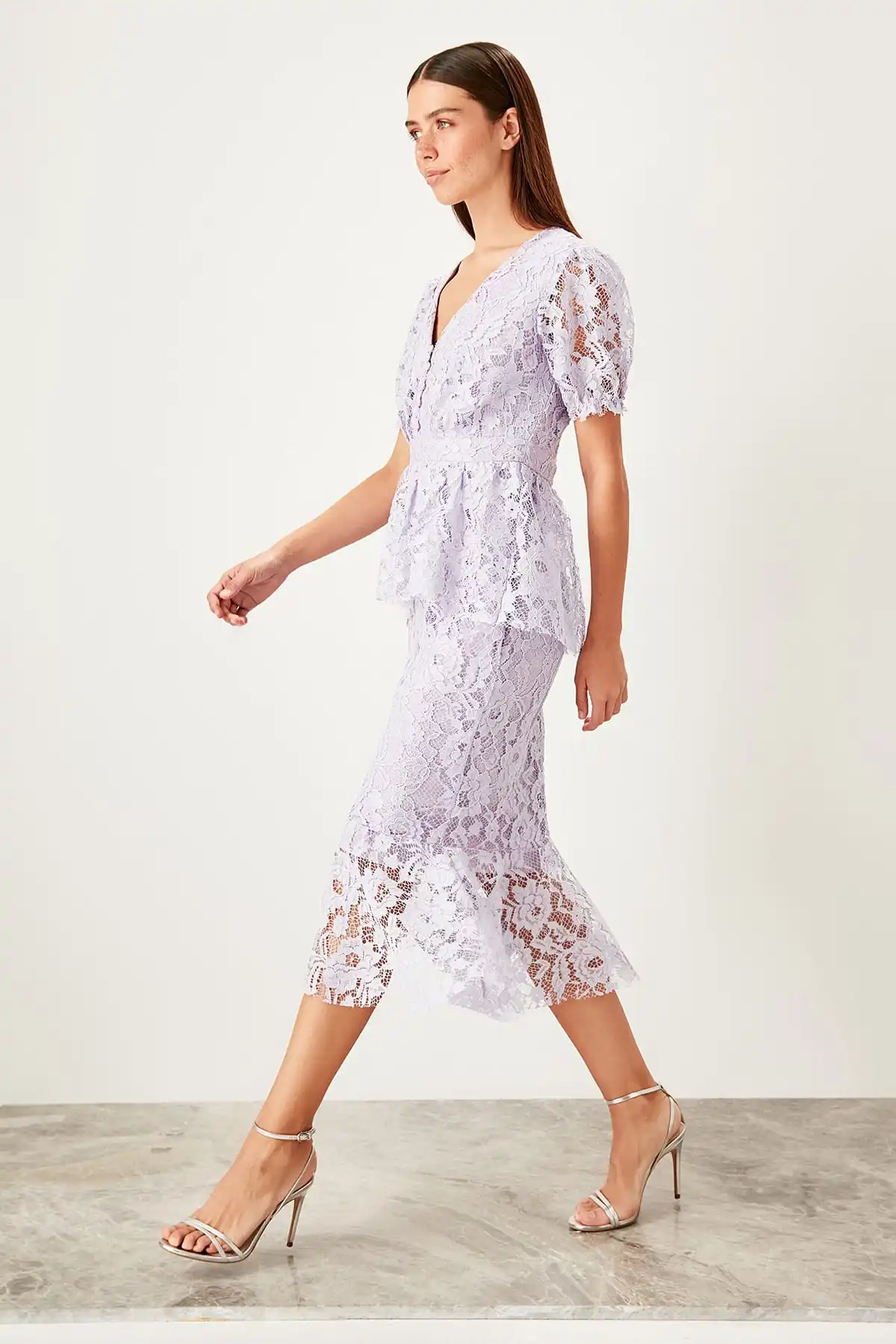 Trendyol платье с баской TPRSS19UT0105| |
