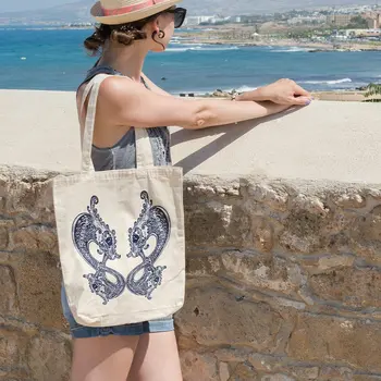 

Angemiel Bag Cobra Symbol Pattern Shopping Beach Tote Bag