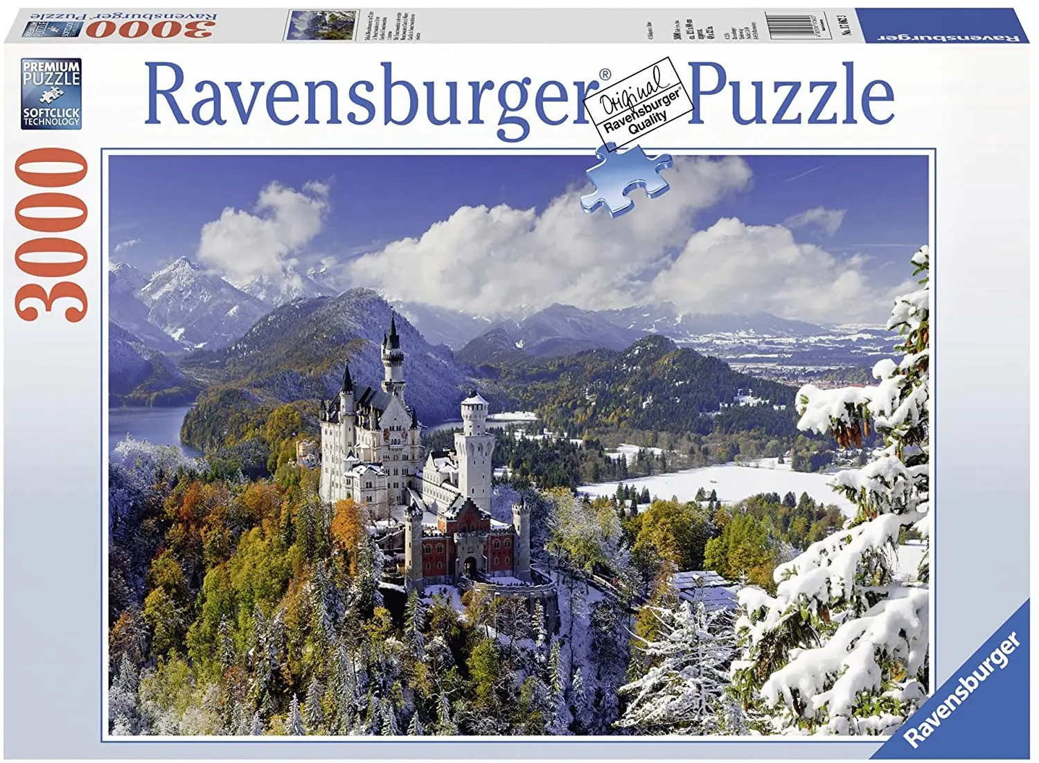 3000 Foto Puzzle-INVERNALE Castello di Neuschwanstein-regalo di compleanno perfetto 