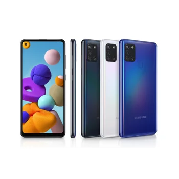 Перейти на Алиэкспресс и купить Samsung Galaxy A21s-смартфон 6,5 дюйм(4 Гб оперативной памяти, 64 ГБ внутренней памяти, wiFi, Восьмиядерный процессор, основная камера 48