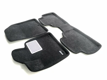 

Textile 3D mats euromat3d luxe in the salon for Hyundai Santa Fe (2018-) with a metal sub-spot