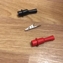 1 Pair Alligator Crocodile Test Clip Clamp For Multimeter Tester Probe New