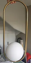 Pendant-Lights Hanging-Lamp Hoop Glass-Ball Industrial-Decor Gold Living-Room Modern Led