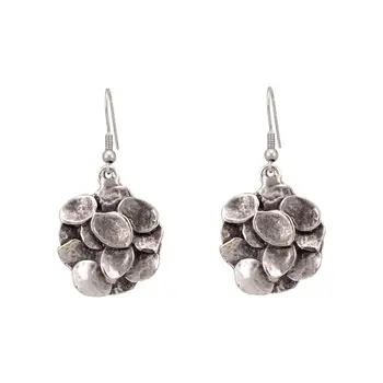 

Earrings jewelery small leaves (Lock-hook, jewelery alloy, silver) 53417