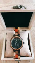Wood Watch Timepiece Couple Gift Customize Bobo Bird Women Date Quartz Wholesale Band-Logo