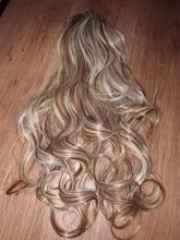 Similler-Peluca de cabello sintético largo ondulado de 22 pulgadas para mujer, pelo Afro de fibra resistente al calor, 18 estilos disponibles, colores combinados
