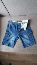 Jeans Shorts Plus-Size Cargo-Trousers Mens Straight Multi-Pocket Summer New 40 Cowboy-Bottoms
