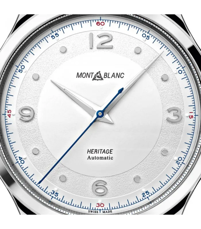 Montblanc watch Heritage men Automatic 40mm alligator gray 119943