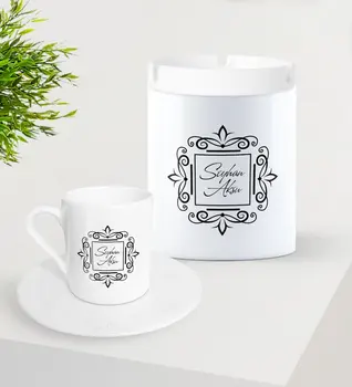 

Personalized Is Turkish coffee Cup and Ceramic Ashtray Seti-1