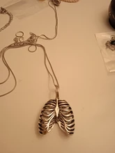 Collar de pecho anatómico para hombre, jaula de costilla humana, esqueleto colgante, moda novedosa, joyería de biología médica Vintage para hombre 2019