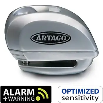 

Artago 22S.6M anti-theft lock motorcycle disc alarm 120 db and Warning Smart, metallic, 6