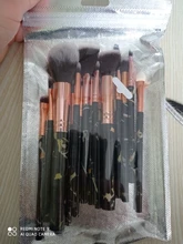 Makeup-Brushes-Set Blush Foundation Cosmetic Eye-Shadow Marble Kabuki Blending Beauty