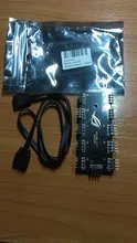 RGB Extension-Cable Hub-Splitter 4pin ASUS 3pin/12v for GIGABYTE AURA Fan-Light 1-To-10-Port