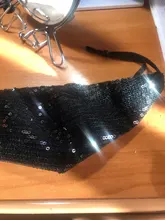 Mascarilla facial con lentejuelas ostentosas para fiesta, máscara antipolvo, lavable, reutilizable, lazo de oreja elástico, kpop