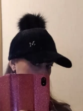 Baseball-Caps Snapback Hat Pompom Women New-Brand Casual YARBUU Adjustable for Faux-Fur