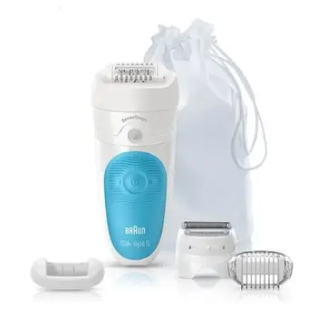 

BRAUN SILK SILK-EPIL 5 5/890 WET AND DRY-WIRELESS-TECHNOLOGY SENSOSMART-USE DRY/WET-2 SPEEDS-5 EXTRA