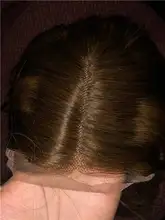 Peluca de cabello humano brasileño con malla Frontal para mujer, postizo de encaje Frontal con degradado 13x4, predesplumada con encaje Frontal, pelo de bebé