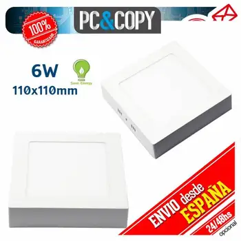 

Ceiling Plafon Panel LED surface 6W White Light Square 110mm Downlight