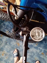 GIYO-Bomba de aire plegable GS-02D de alta presión para bicicleta, hinflador de 300 psi, con palanca, calibrador para horquilla y suspensión trasera, para bicicleta de montaña