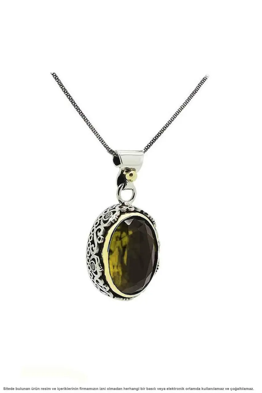 

Color Changing Zultanit Stone Silver Authentic Necklace