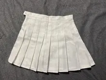 Skirt Knee-Length High-Waist Fall/winter Women's A-Line Above Folded New