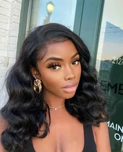 30 pulgadas de la onda del cuerpo de la peluca con malla Frontal Pre arrancado con el pelo del bebé Remy brasileño 13x4 Frontal de encaje pelucas de cabello humano para las mujeres negras