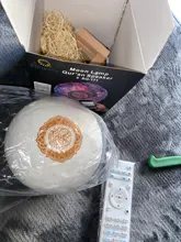 Lámpara de luna con Altavoz Bluetooth Quran, soporte para estante, aplicación de luz nocturna de Control con traducción del Corán