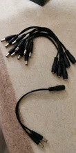Cable divisor de potencia de 2,1x5,5mm para cámara CCTV, accesorios de seguridad DVR, tira de luz LED, CC 1 hembra a 2 macho