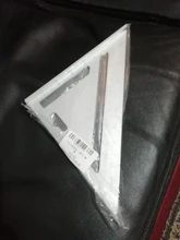 Regla triangular de aleación de aluminio de 7 pulgadas, regla métrica cuadrada para medir velocidad, herramientas para enmarcar medidores