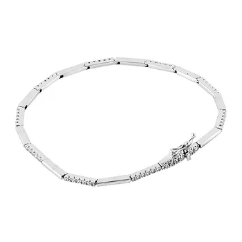 

Bracelet (tennis) 18k White Gold model Bracelets (zirconia) Measurement: 18cm.