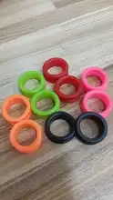 10 piezas tijeras de pelo anillo de dedo de silicona corte de pelo tijera anillo salón peluquería accesorios