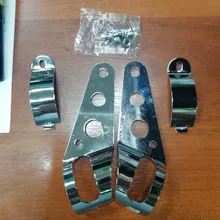 Soporte de montaje para Faro de motocicleta, Universal, para Bobber Racer, 28mm-43mm, tubo de horquilla