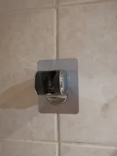 Soporte ajustable para cabezal de ducha autoadhesivo, soporte de montaje en pared para cabezal de ducha sin taladros, cromado