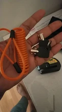 Alarma de sonido para motocicleta, bloqueo de freno de disco para motocicleta, 110db, fuerte, de seguridad, resistente al agua, con cuerda de recordatorio