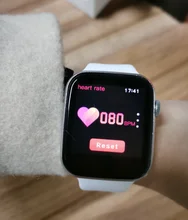 GIAUSA-reloj inteligente para hombre y mujer, pulsera completamente táctil con Bluetooth, control del ritmo cardíaco y llamadas, para Android IOS, novedad de 2021