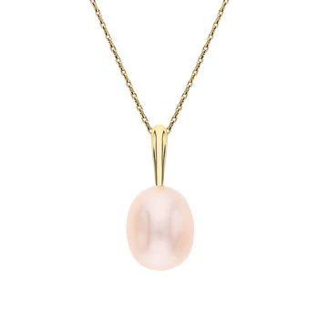 

Gold pendant with pearls cultured sunlight sample 585