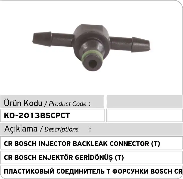 

B0sch Common Rail Injector Leak Off Connector 2 Ways
