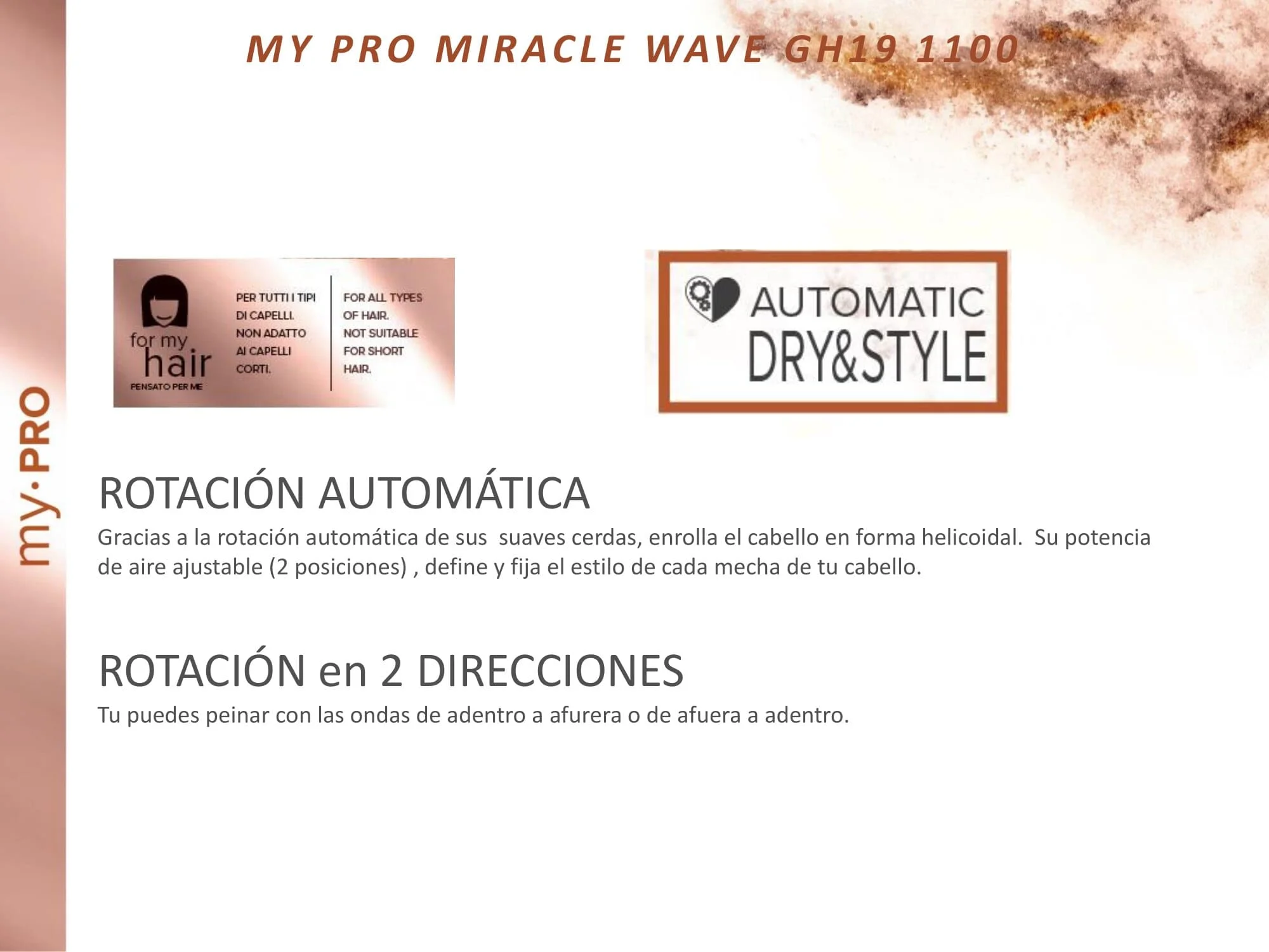 Bellissima My Pro Miracle Wave GH19 1100, воздухоочиститель, Автоматическое  вращение, горячий воздух, сушка, форма | АлиЭкспресс