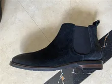 Genuino de los hombres botas de cuero Chelsea de tamaño 39-46 cómodas WOOTTEN de moda de la marca de 2021 hombres botas de zapatos de los hombres # KD463