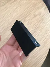 KAK-manijas de armario ocultos de aleación de Zinc, tiradores pomos de cajones para cocina, Puerta del dormitorio, herrajes para muebles, color negro y plateado