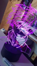 Lamp Bedroom-Decor Gift Led-Night-Light Acrylic Academia Face-Design Anime Shoto Todoroki