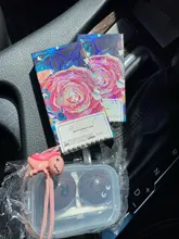 EASYCON mitad marrón Luna lentes de contacto de color para los ojos anual de aspecto Natural maquillaje pupila pequeña exclusiva 2 unids/par de los ojos