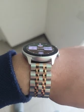 Correa de acero inoxidable para reloj Samsung Galaxy Watch 3, 22mm, 20mm, 41, 45mm, Gear S3, 46mm, 42mm