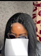 RESHINE-Peluca de cabello liso rizado 13x4, pelucas de cabello humano con encaje frontal Yaki europeo, peluca de cabello humano liso prearrancado