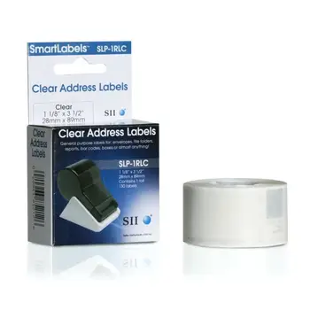 

SLP-1RLC CLEAR LABEL 28 X89MM 130 LAB/ROLL 1 ROLL/BOX