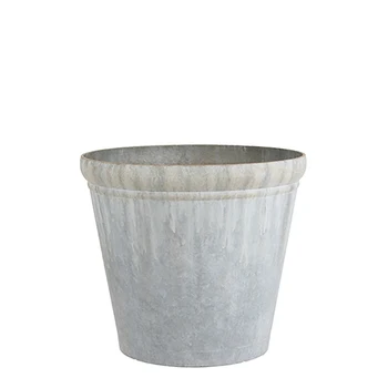 

FLOWER POT PLASTIC WITH TERMINATION ZINC 39X45CM