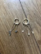 Pendientes de aro de Estrella de Plata de Ley 925 para mujer, pendientes de aro dorados, joyería delicada al por mayor