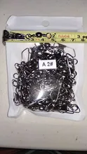 Pin-Bearing-Rolling Fishhook Fishing-Connector Swivel-1 Stainless-Steel Accessorries